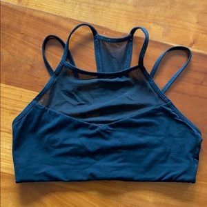 Mesh front sports bra